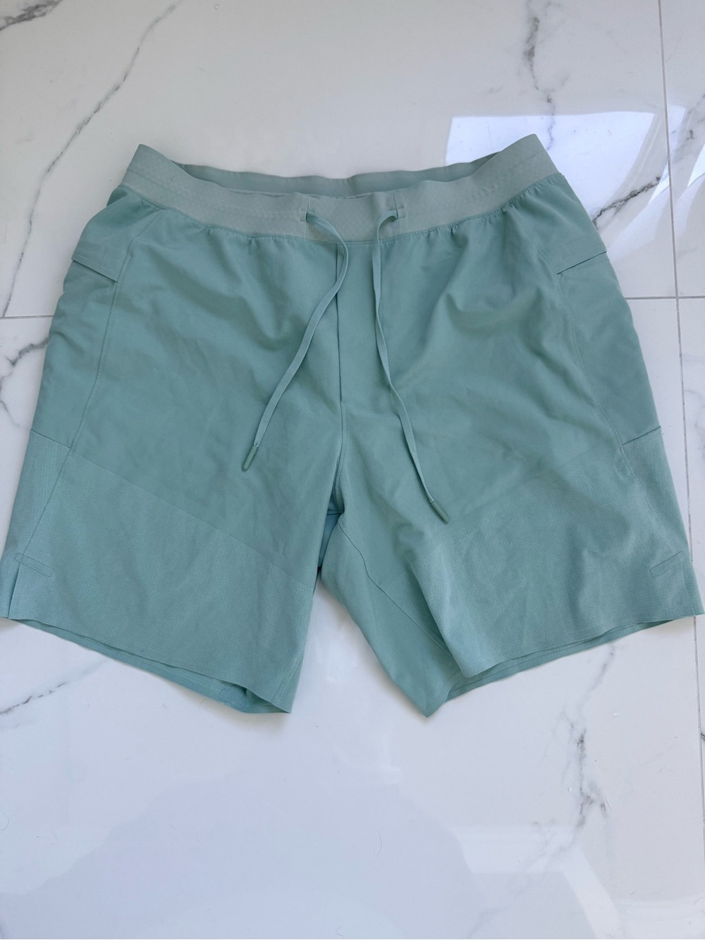 Lululemon License to Train Linerless Shorts 7" Arctic Green Men's Small
